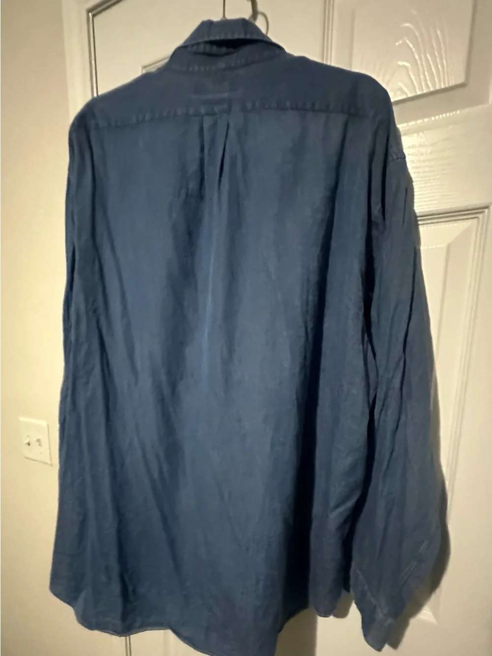 Ralph Lauren Blue Denim Button-Up Collar Shirt